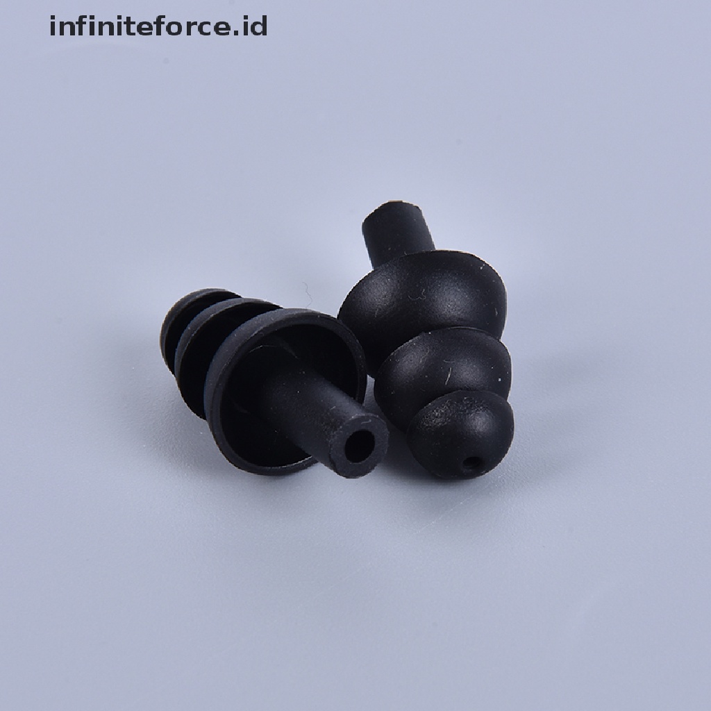 Infiniteforce.id Set Earplug + Klip Hidung Bahan Silikon Anti Air Untuk Berenang