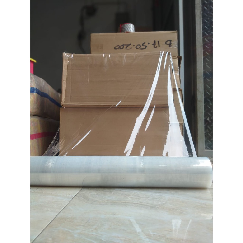 

Plastik Wrapping Strech Film Bening Kwalitas Ekspor Khusus Gojek Grab