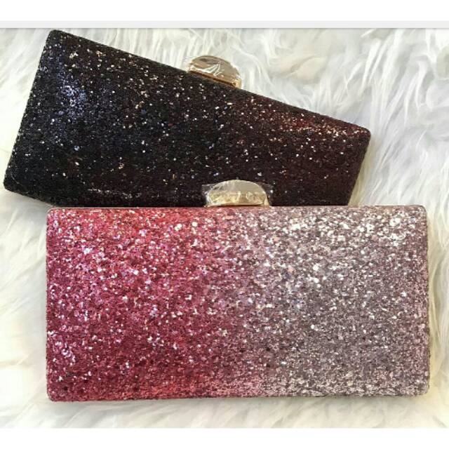 Tas tangan pesta diwarna sekuin