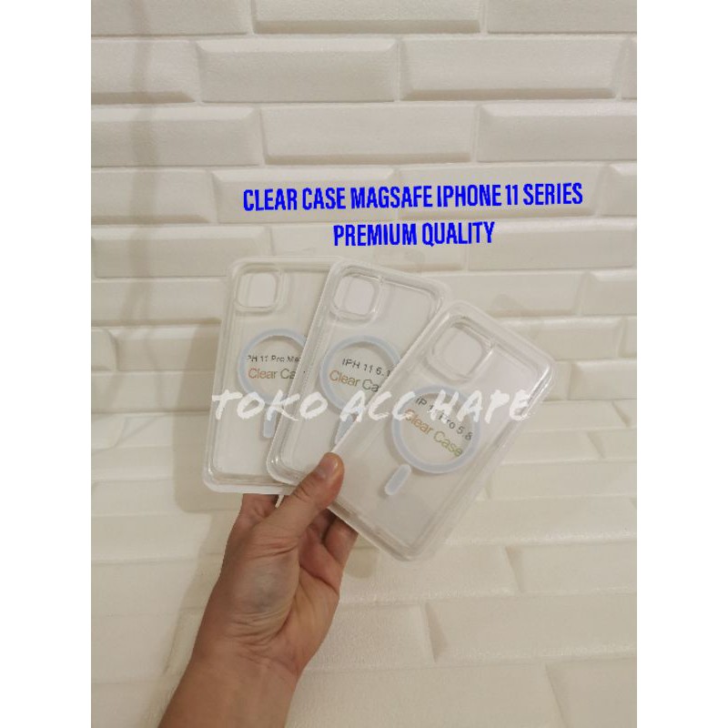 IPHONE 11/11 PRO/11 PRO MAX MAGSAFE CLEAR CASE ANTI CRACK BENING HIGHCOPY PREMIUM QUALITY