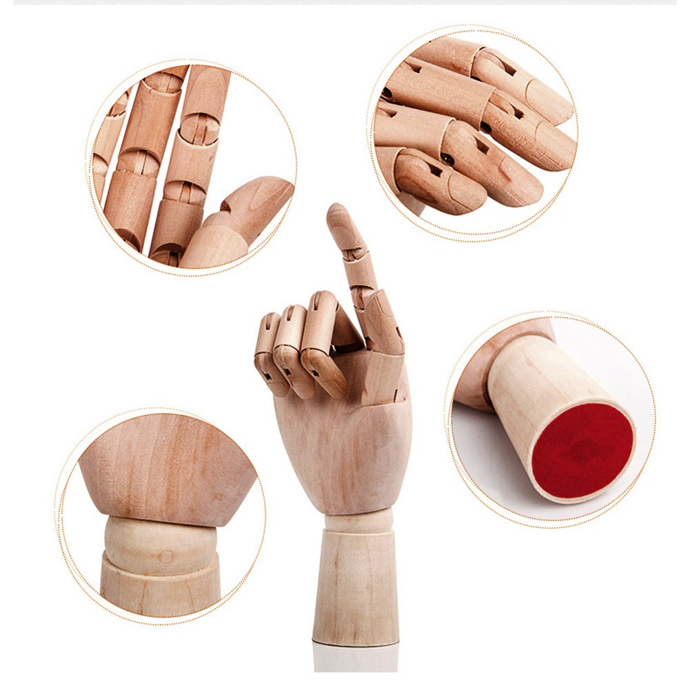 manekin tangan kayu / wooden hand / patung jari tangan