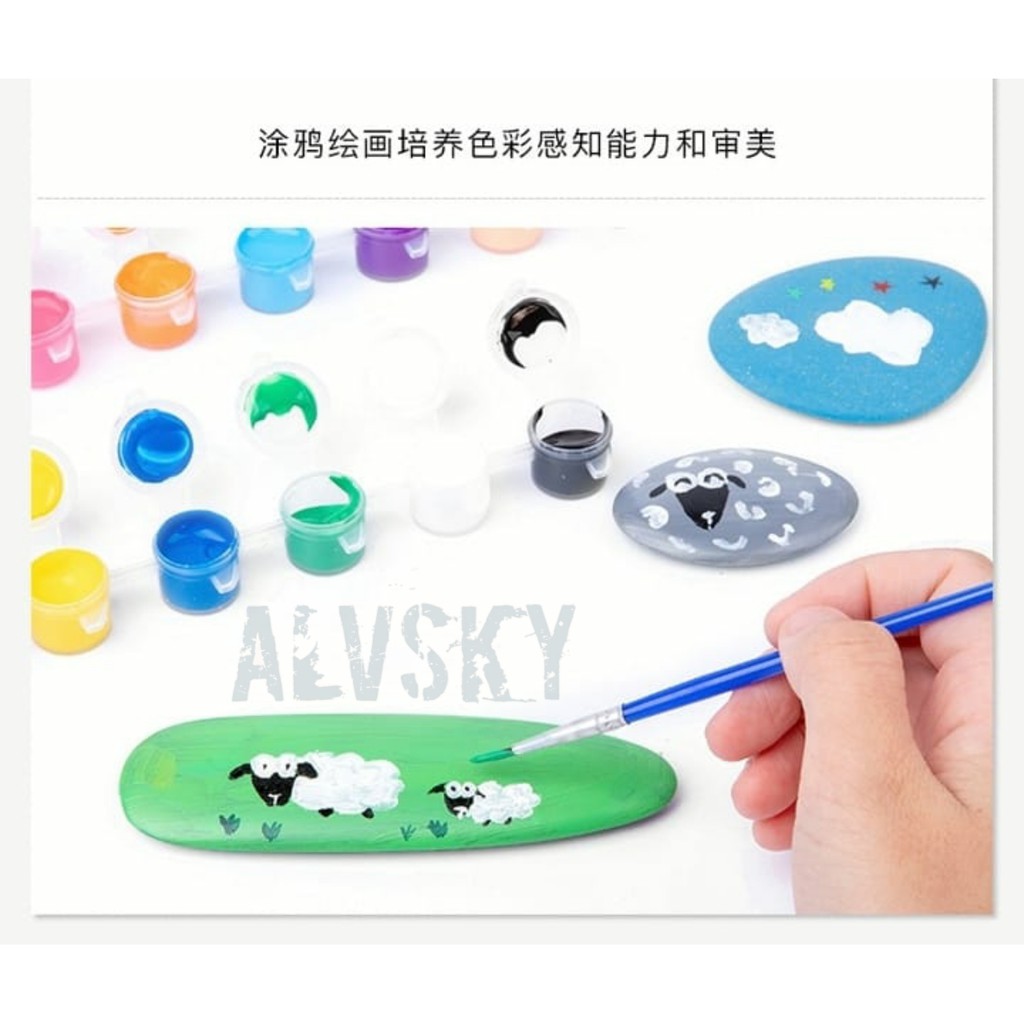 DIY TOYS / DIY STONE PAINTING / MAINAN MONTESSORI ANAK