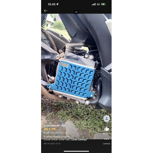 TUTUP COVER RADIATOR CNC NMAX LEXI AEROX ALUMINIUM PLUS BAUT BOSHING COVER RADIATOR MOTOR YAMAHA NMAX LEXI AEROX OSS RACING COVER TUTUP RADIATOR OSS RACING TEBAL DAN BERKUALITAS