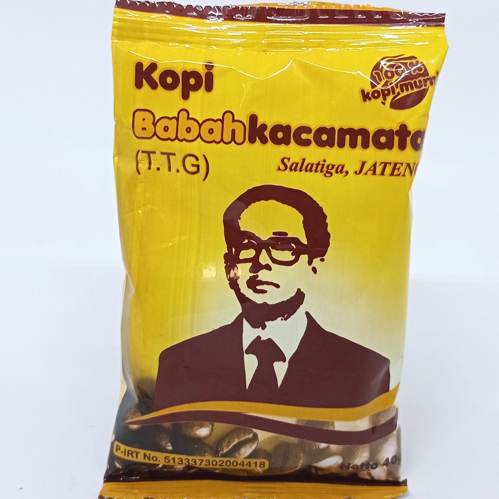 

Kopi Hitam Instan Robusta Babah Kacamata Khas Asli SALATIGA