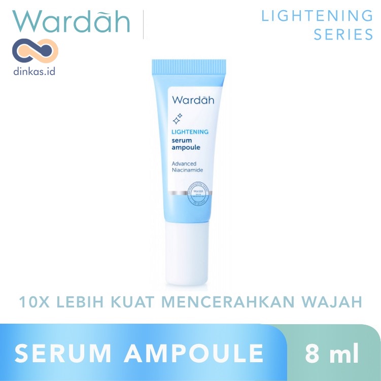 ❤ dinkas.id ❤ Wardah Lightening Serum Ampoule 8 ml - Serum dengan 10X Advanced Niacinamide dan Bisabolol | Lightening Series