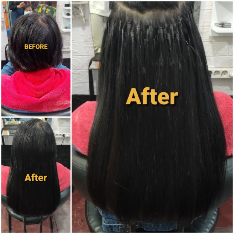 Rambut sambung asli manusia