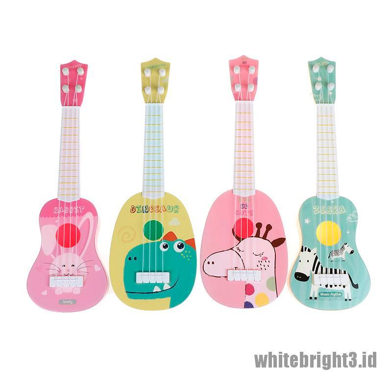 {white3} Funny ukulele musical instrument kids guitar montessori toys education