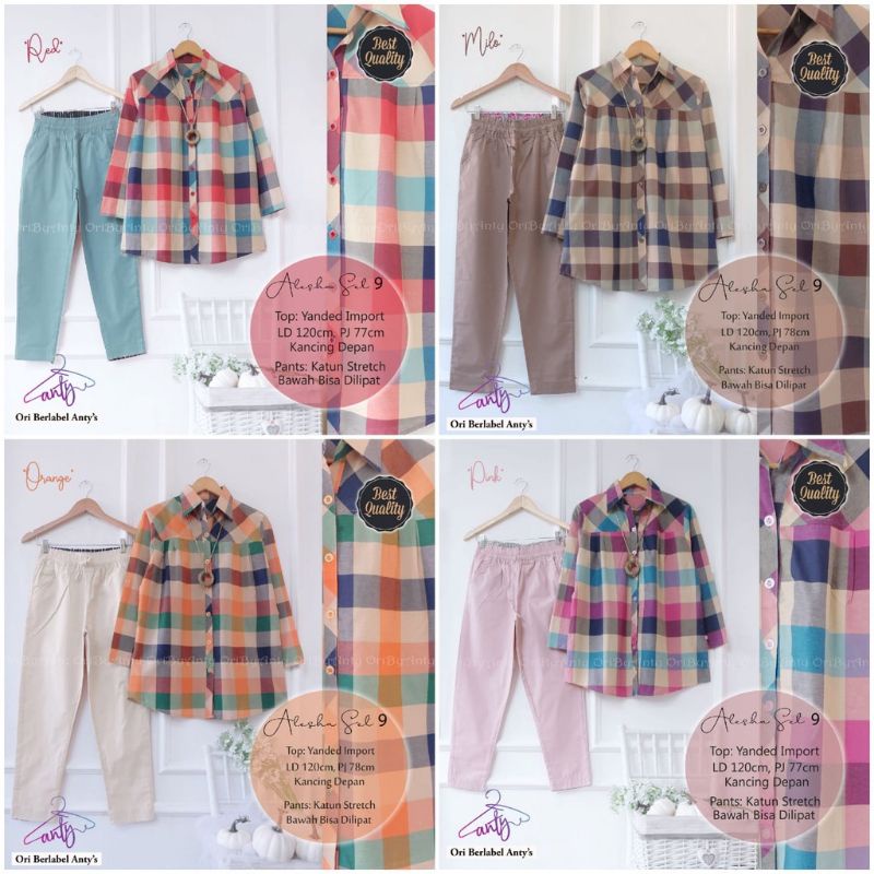 alesha set#9 / setcel wanita jumbo / maga set