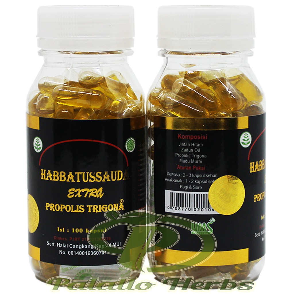 Habbatussauda Extra Propolis Trigona 100 Kapsul UMS | Habatussauda