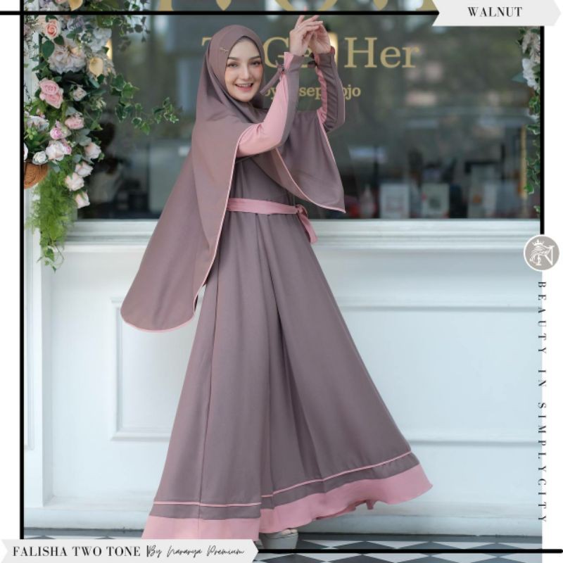 (PO) gamis Falisha by Nararya premium/distributorgamispremium