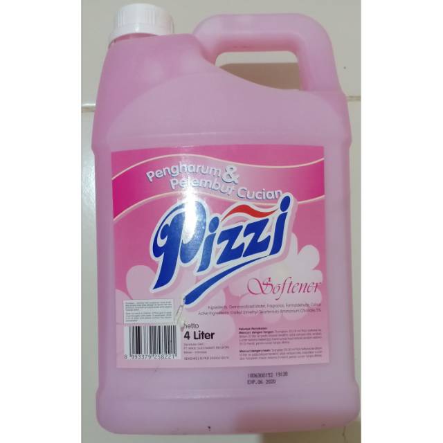 PIZZI Softener Pengharum & Pelembut Cucian Jerigen 4 L