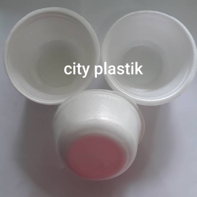 STEROFOAM MANGKOK / MANGKOK GABUS / UK. TANGGUNG MO 9 ISI 100 PCS