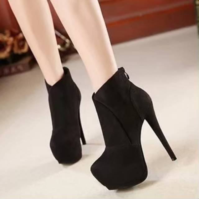 ZPT-Sepatu boot heels fashion wanita / cewek / elegan buat undangan/ OF-41