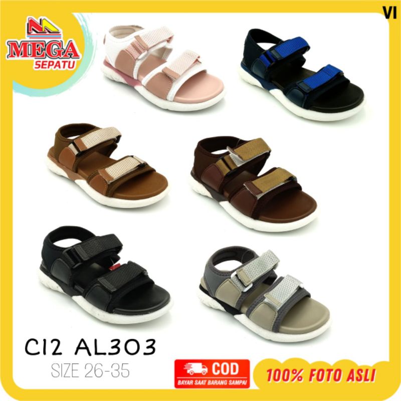 SANDAL ANAK-ANAK TERBARU, KEKINIAN CEWEK COWOK C12 AL303