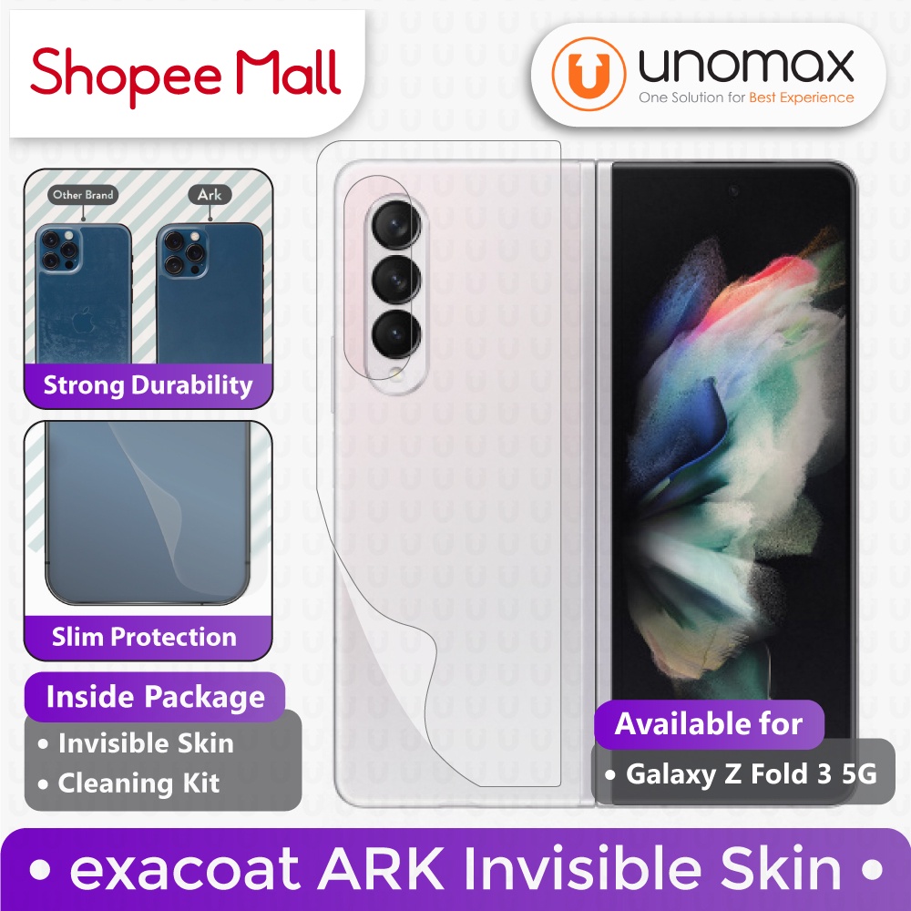 Skin Samsung Galaxy Z Fold3 / Z Fold 3 Ark by Exacoat Back Protector / Garskin - Matte