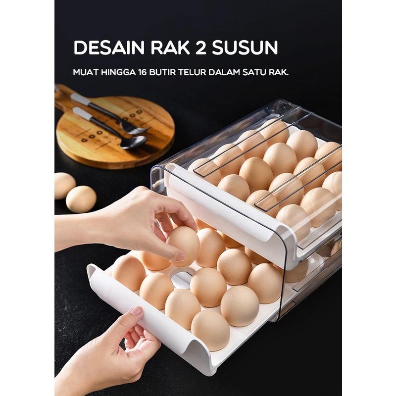 Rak telor Samono SSB32 2 layers Egg Box isi 32 butir