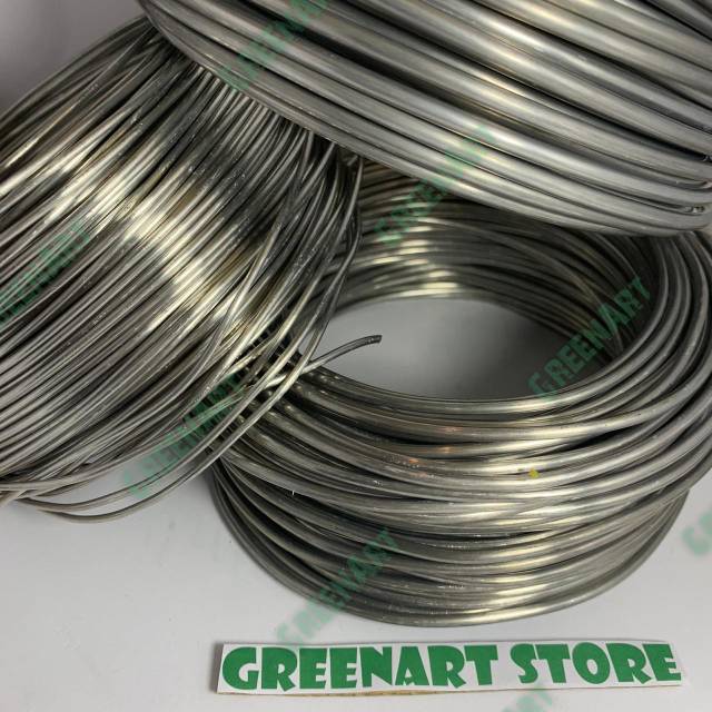 Kawat Bonsai silver/putih 1 mm eceran