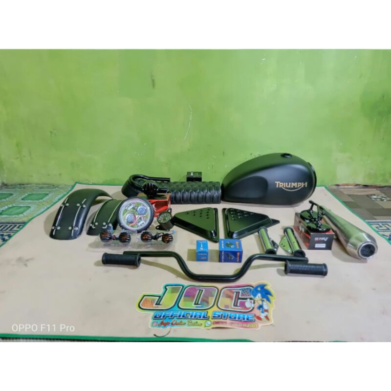 Paket body japstyle triumph for scorpio megapro mono pulsar tiger gl pro