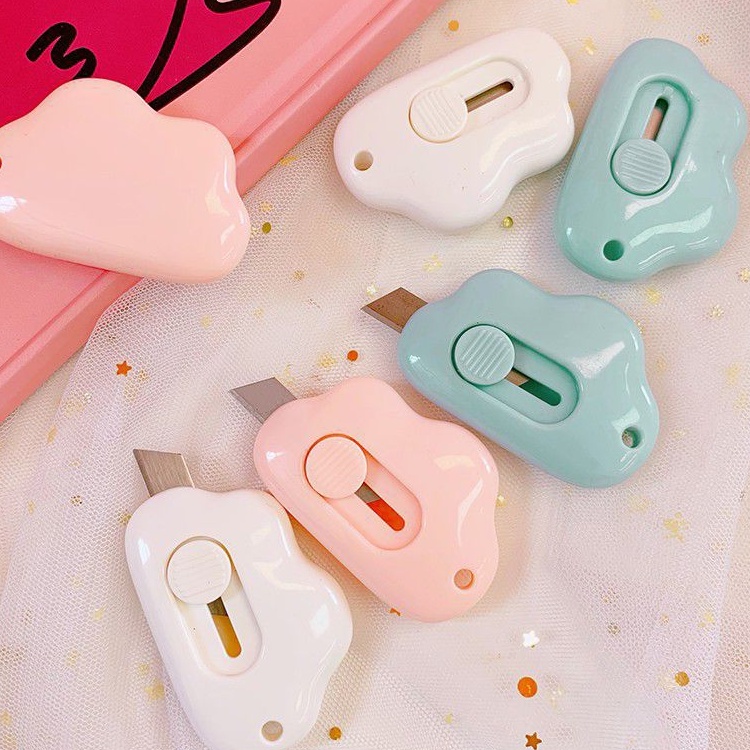 

Cutter Mini Awan Cloud Aesthetic Cutter Portable Pastel Colour