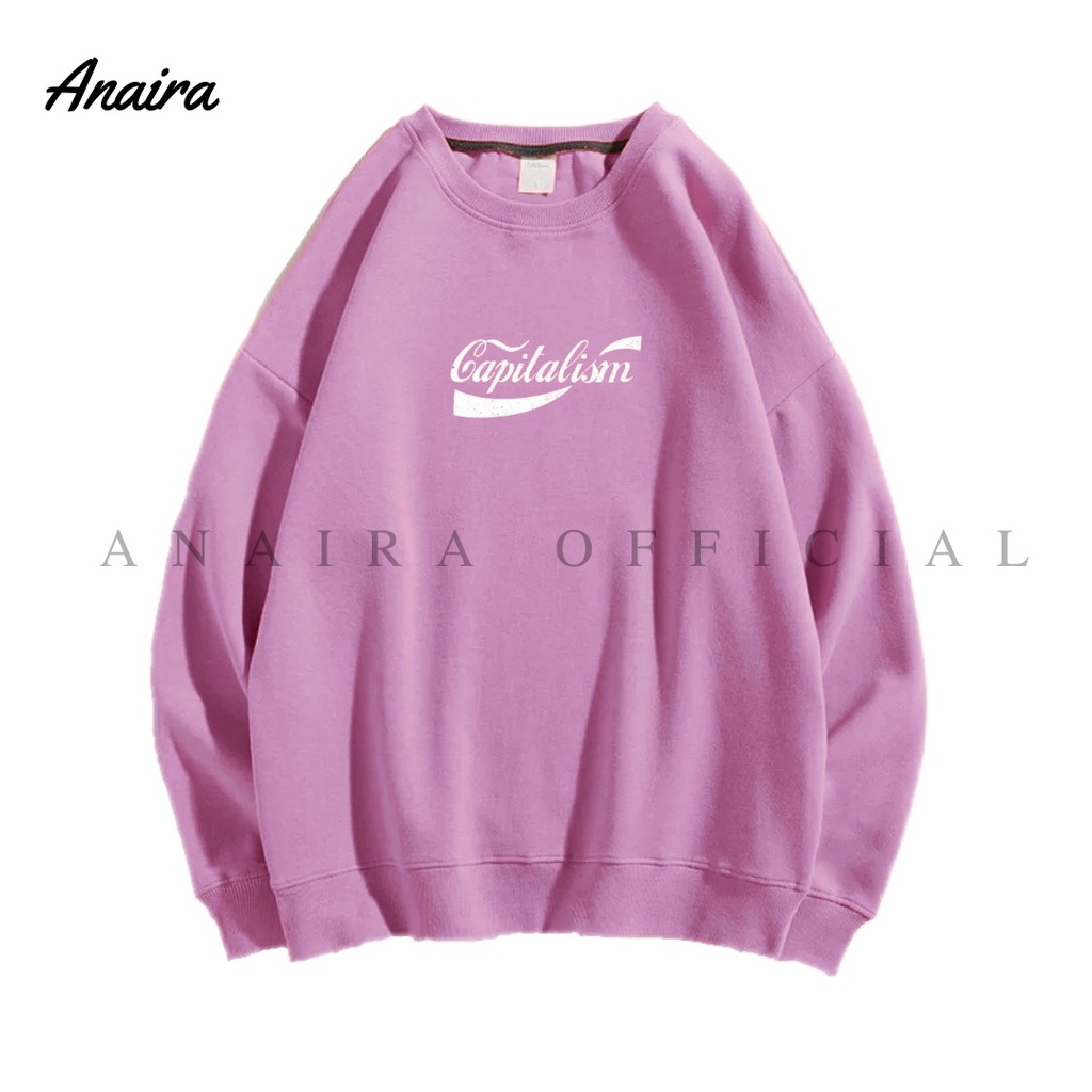 CAPITALISM SWEATER CREWNECK WANITA ANAIRAOFFICIAL