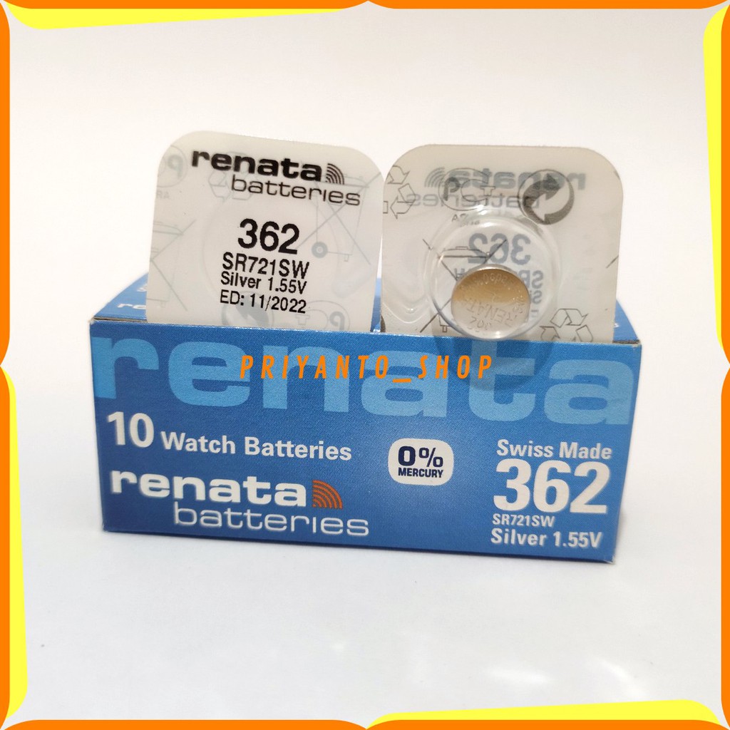 BATRE RENATA SR721SW SR721 SR 721 SW 362 BATTERY BATERAI ORIGINAL