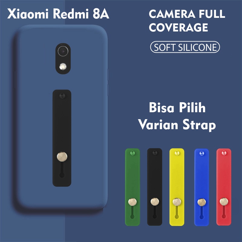 Softcase Silikon Baby Skin 3D Camera For Redmi 8A Free Strap Holder