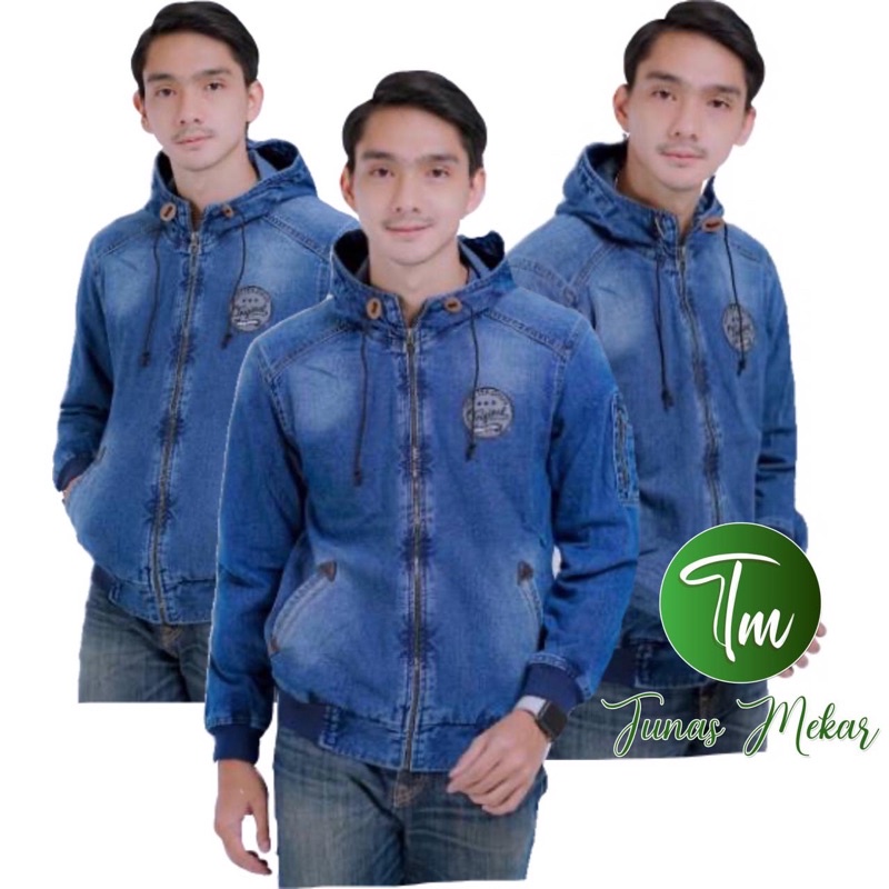 JAKET JEANS  BOMBER FULL TOPI RCFLA / THE RIDDICK MMH