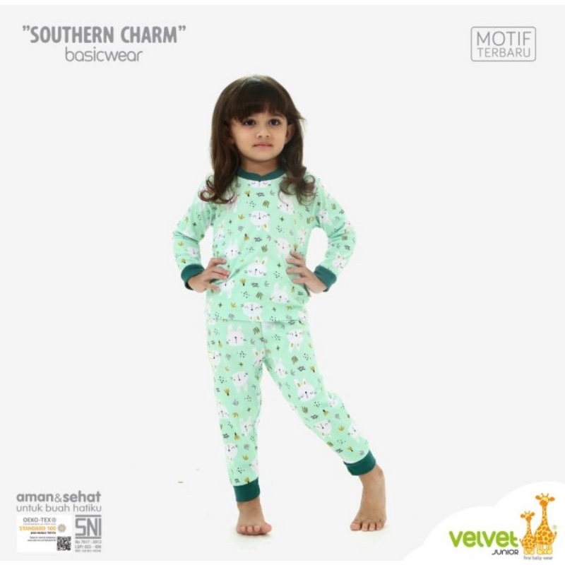 Velvet Junior Southern Charm Setelan Lengan Panjang Celana Panjang(KP)