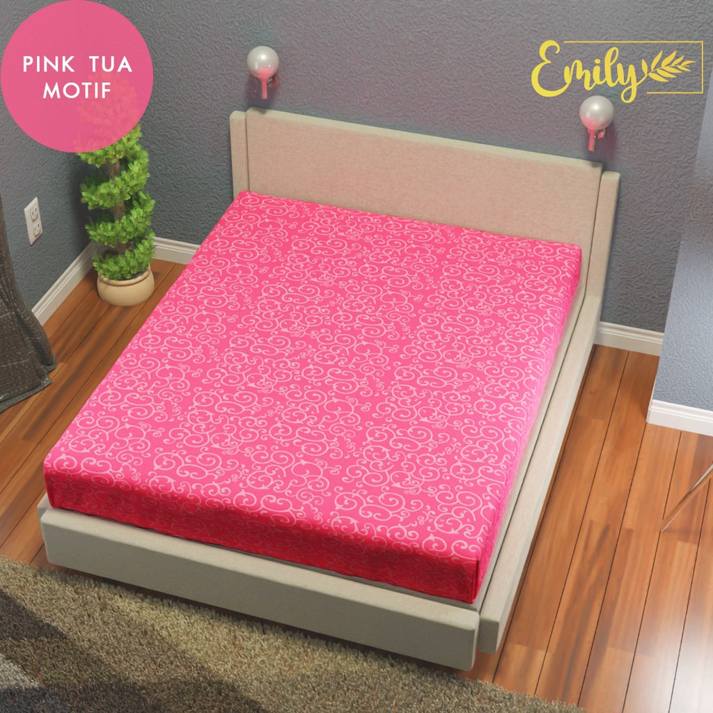 SPREI WATERPROOF IMPORT 180 X 200 CM / SPREI WATERPROOF ORIGINAL ANTI OMPOL SPREI ANTI TEMBUS / SPREI ANTI AIR BAHAN ADEM LEMBUT DAN KARET KELILING SEPREI ANTIAIR KARET KELILING ANTIPANAS ANTI TEMBUS OMPOL-WF (LOKAL) PINK TUA