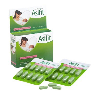 ASIFIT CAPLET - SUPLEMEN PELANCAR ASI - 10 CAPS