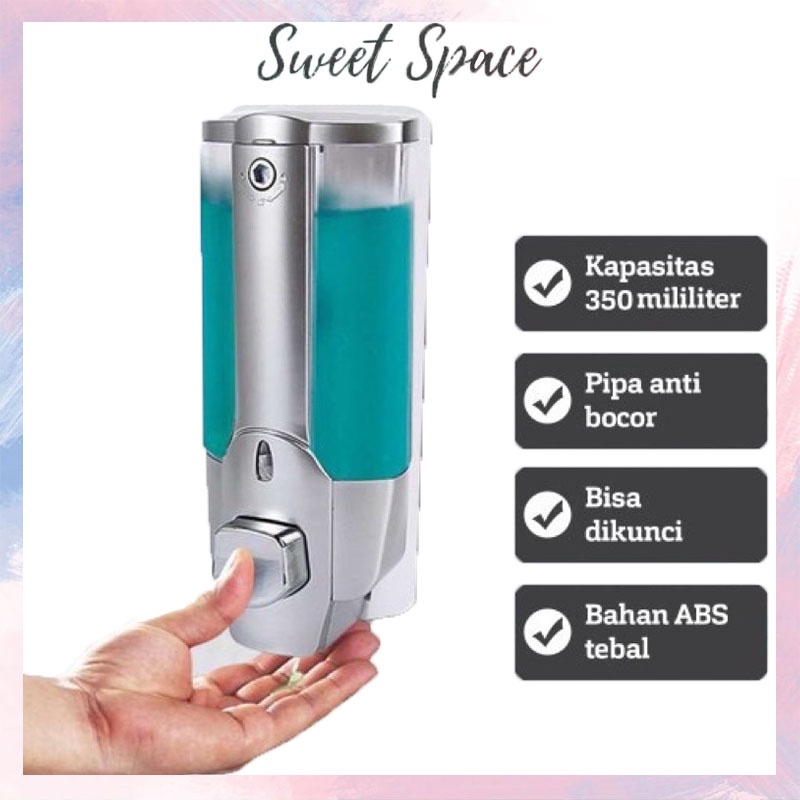 DISPENSER SABUN CAIR SINGLE DAN DOUBLE / TOUCH SOAP DISPENSER [SWEETSPACE]