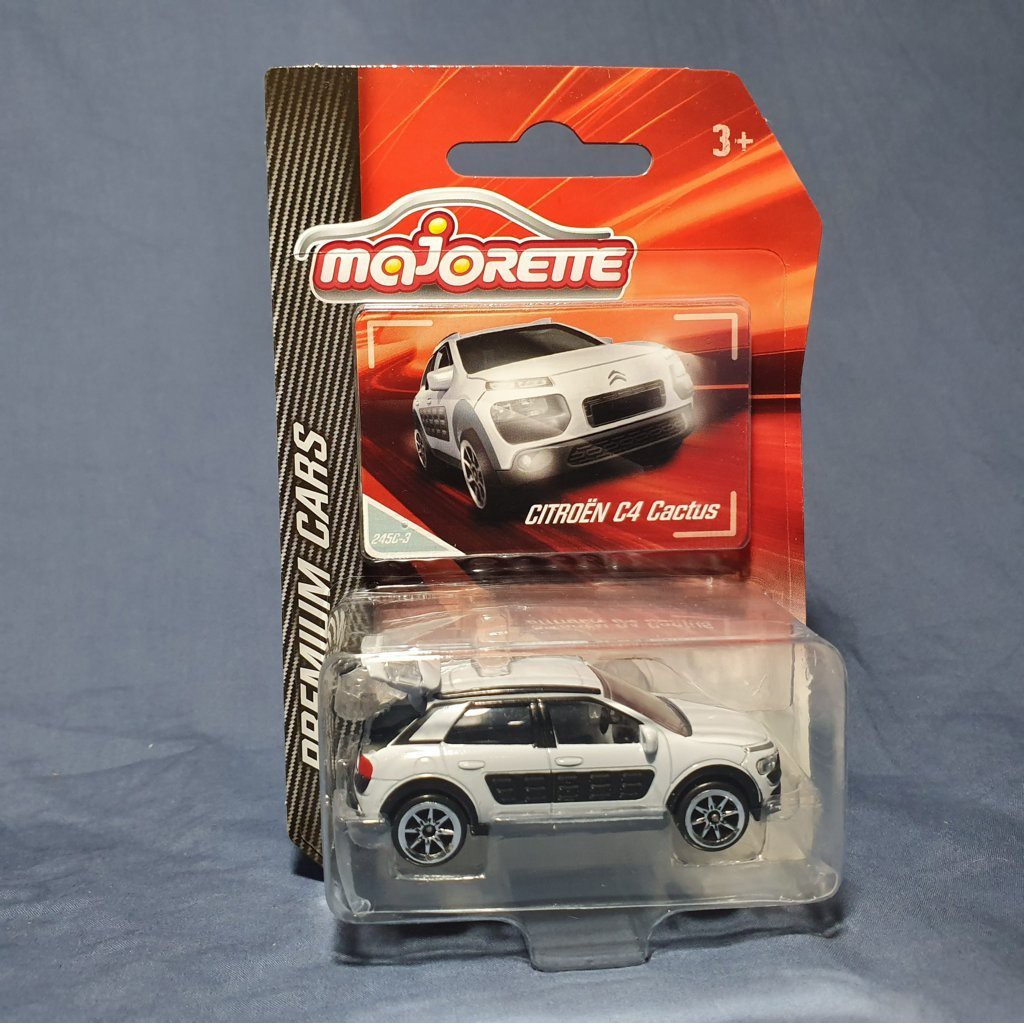 Diecast Majorette Premium mobil Citroen C4 Cactus putih skala 1:64