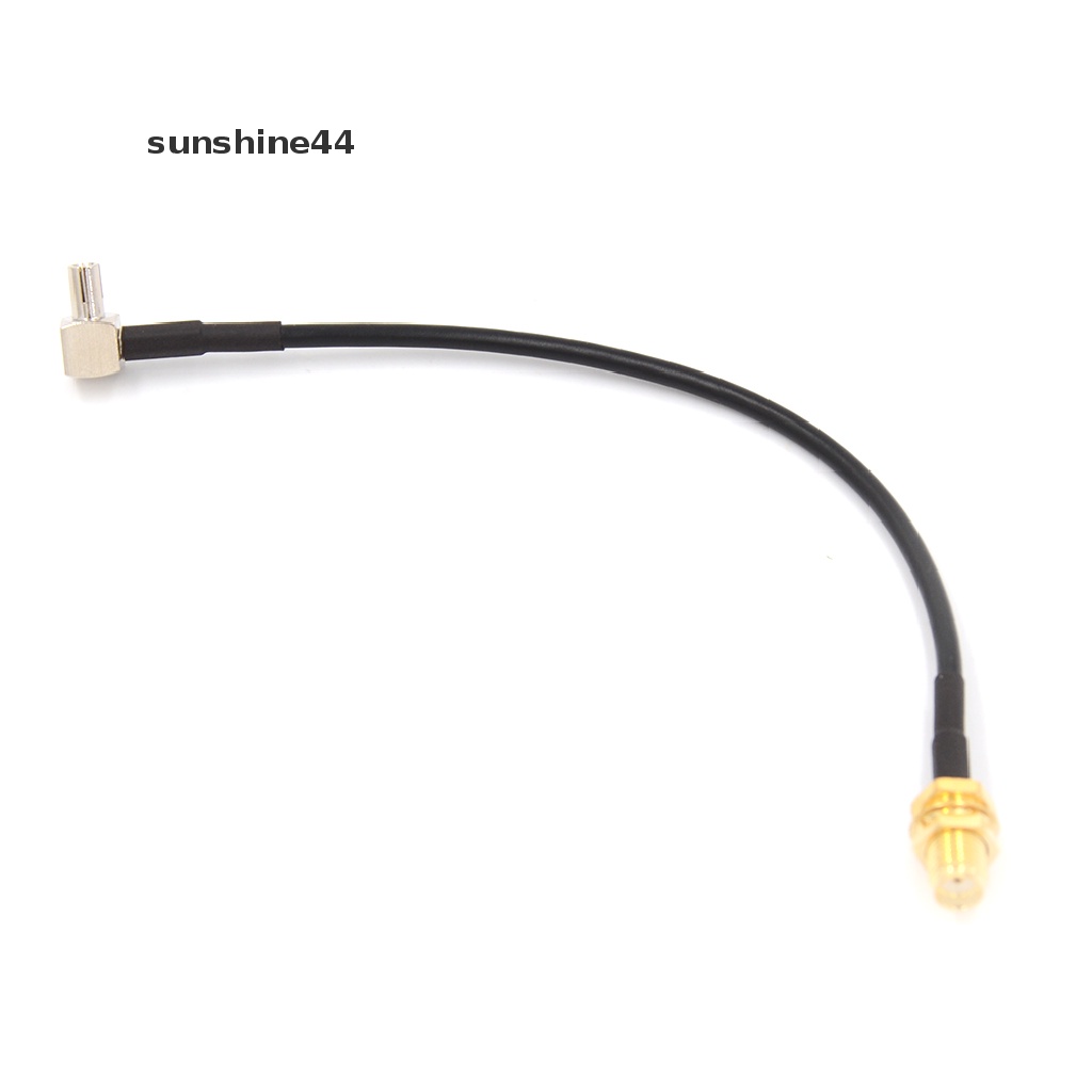 Sunshine TS9 Kabel Antena Coaxial Pigtail Male Sudut Kanan SMA Female