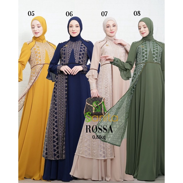 Rossa Dress Original By Sanita (READY SIAP KIRIM)