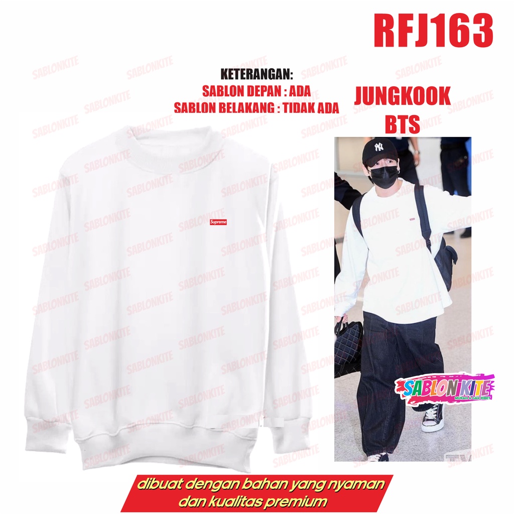 MURAH!!! SWEATER JUNGKOOK SUPRIM KECIL RFJ163 TAEHYUNG JIMIN