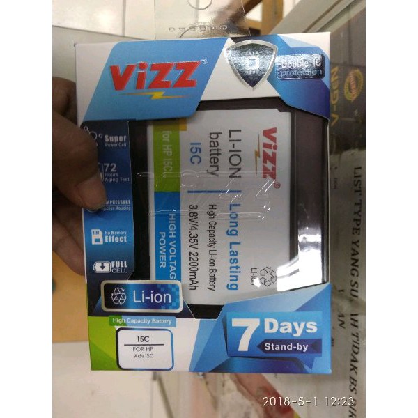 Baterai Battery Batre Vizz Advan i5c Double Power Original