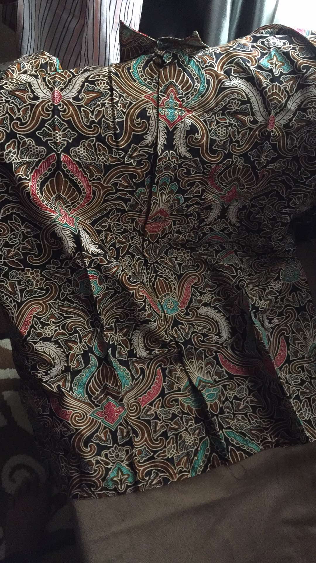 Bswart Batik Hrb026 Kenongo Hem Pendek Padi Pekalongan M L Xl Batik Pria Murah Modern Grosir