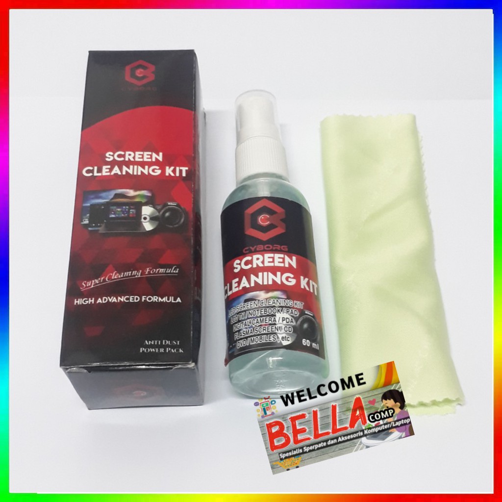 CLEANING KIT CAIRAN PEMBERSIH LAYAR LAPTOP,HP,CAMERA,MONITOR,TV