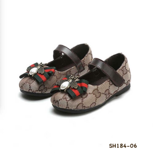 SEPATU FLAT ANAK IMPORT GUCCI BEE BOW