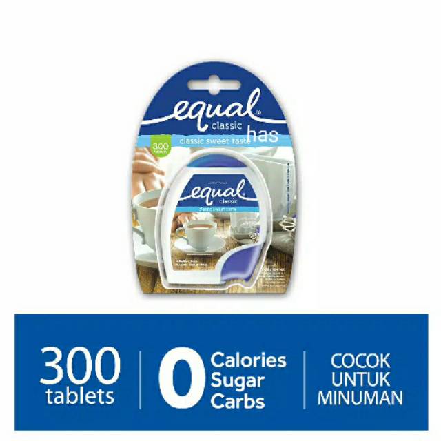 EQUAL classic 300 tablet/zero kalorie sweetener/pemanis buatan