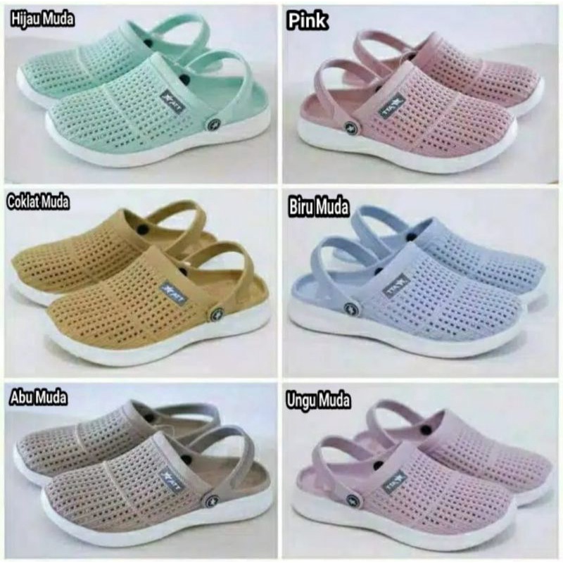 SANDAL SEPATU WANITA MERK ATT MSW BAHAN KARET RINGAN DAN LENTUR