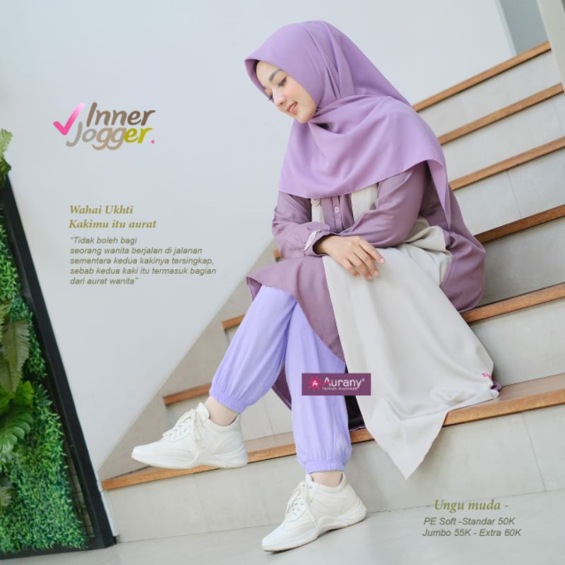 INNER JOGGER AURANY ( CELANA DALAMAN GAMIS )