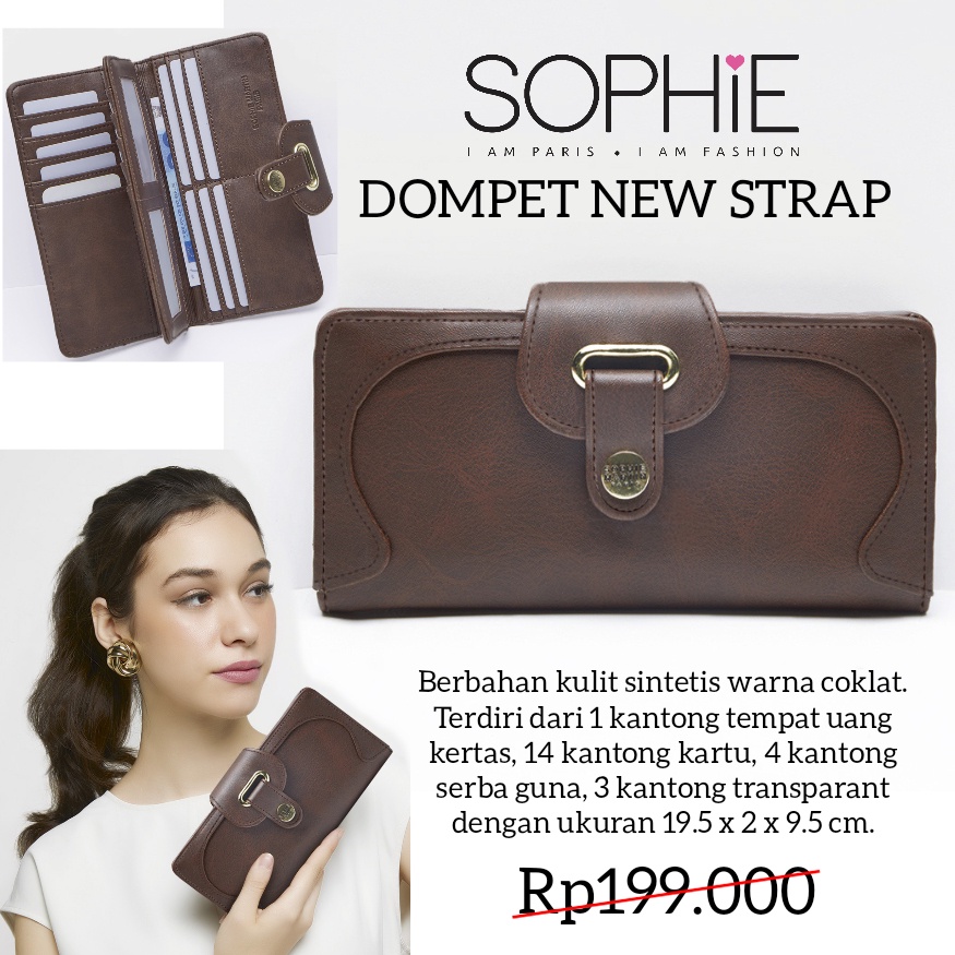 DOMPET NEW STRAP SOPHIE MARTIN PARIS PROMO DOMPET SOPHIE PARIS PANJANG WANITA MIRIP NEO STRAP VARENN