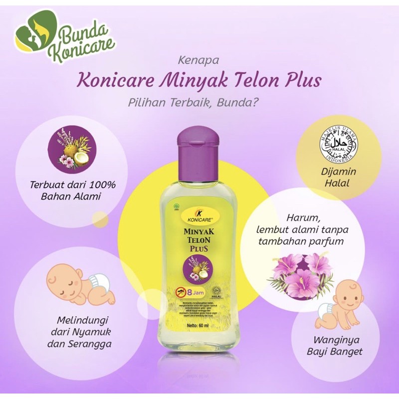 Konicare Minyak Telon Plus / Konicare minyak kayu putih