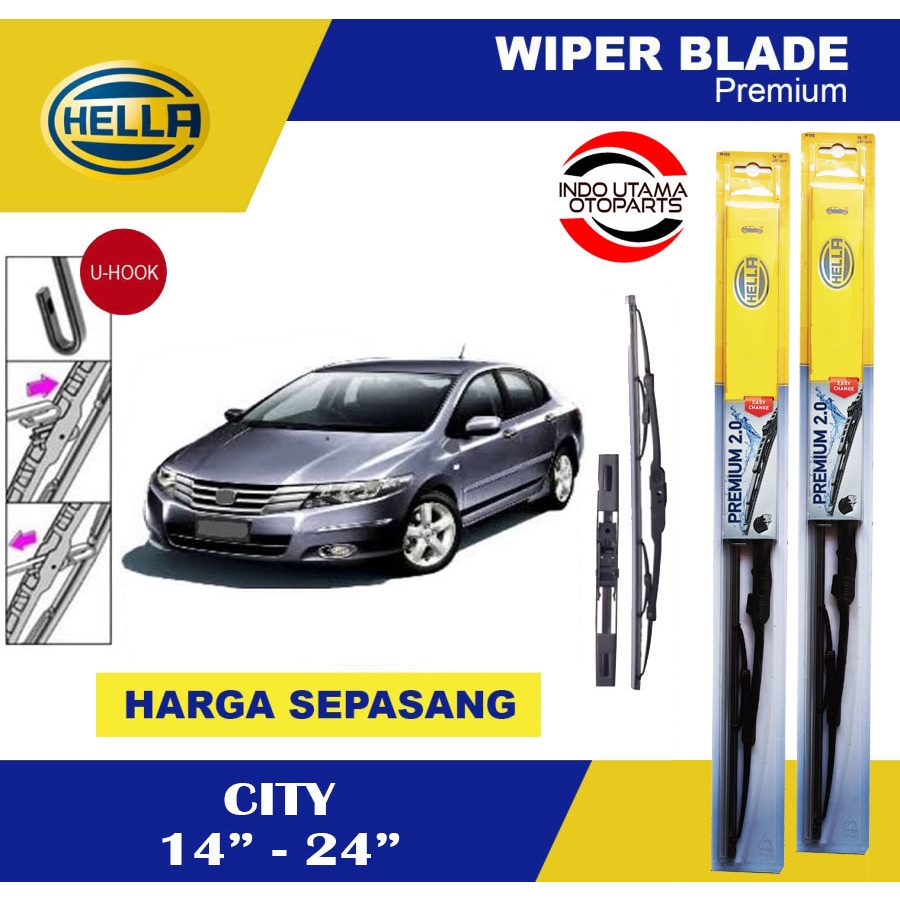 Wiper Blade Mobil City HELLA Premium 2.0 (14-24)