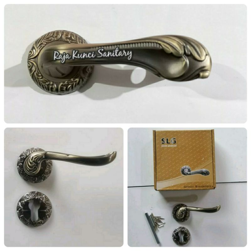 Handle Pintu Roses Antique Brass/Handle Roses AB/Tarikan Pintu/Gagang Pintu