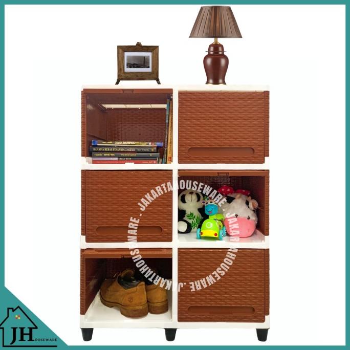 

[[COD]] Lemari Plastik Serbaguna Lemari Cabinet Club Flip DOUBLE susun 3 EKSLUSIF Kode 1245