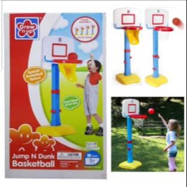 Mainan basket Grow n up - Jump 'n dunk Basketball