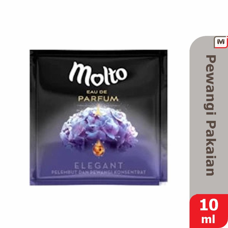 Molto Softener Pewangi Pakaian EDP 10 ml Eau De Parfum Elegant Black Purple Sachet 10Ml - Pelembut