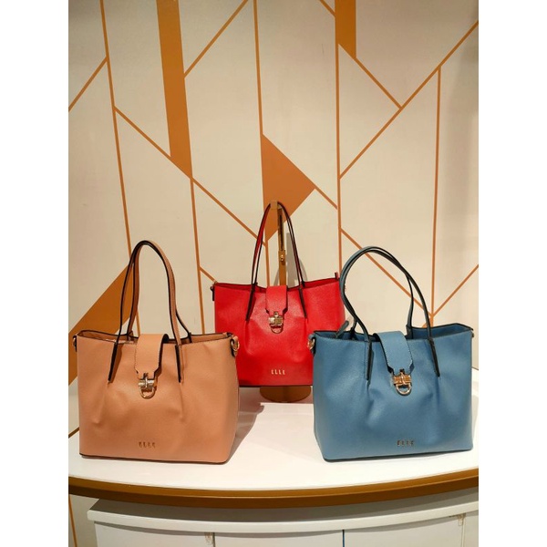 Tote Bag ELLE 41291 Original Counter Store - Tas Wanita Shoulder Bag Selempang - Tas Kerja Fashion S